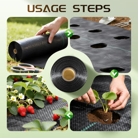 Land Guard weed barrier preserves soil moisture while suppressing weed seeds.
