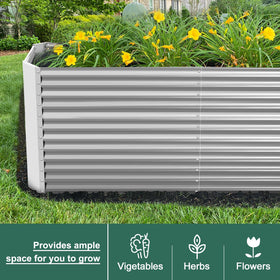 Land Guard space-optimized bed layout to maximize small garden areas
