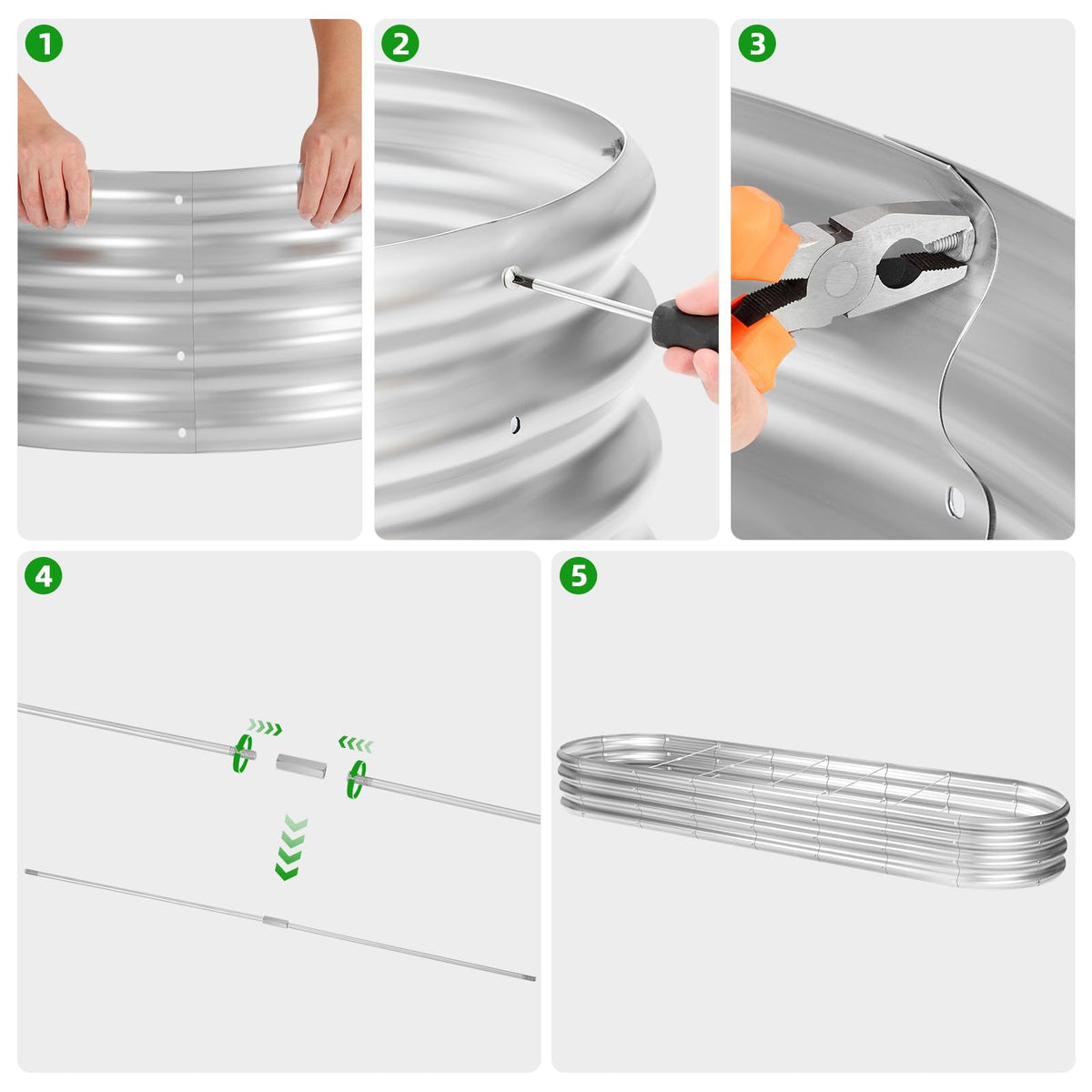 Land Guard ten connecting rods provide enhanced stability for outdoor use.