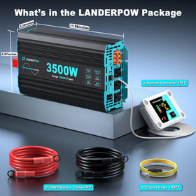 LANDERPOW rugged metal shell protects against vibrations and surges.