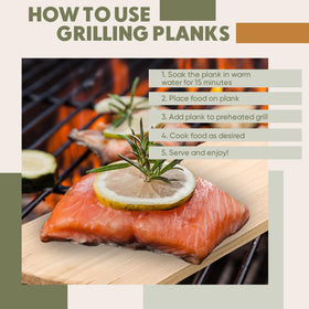 Close-up steam and cedar aroma from Landical planks enhancing seafood flavor.