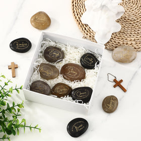 Landical zen decor stones suitable for meditation corners, desks, and calming office vibes