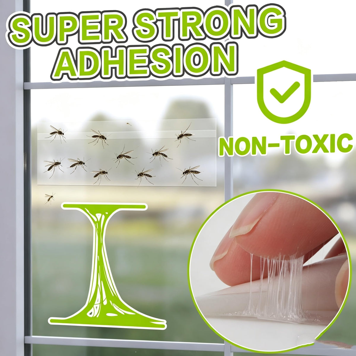 Landisun easy-install window trap with clean removal