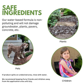 Landscape Loc Mulch and Rock Bond premixed formula enables quick outdoor projects
