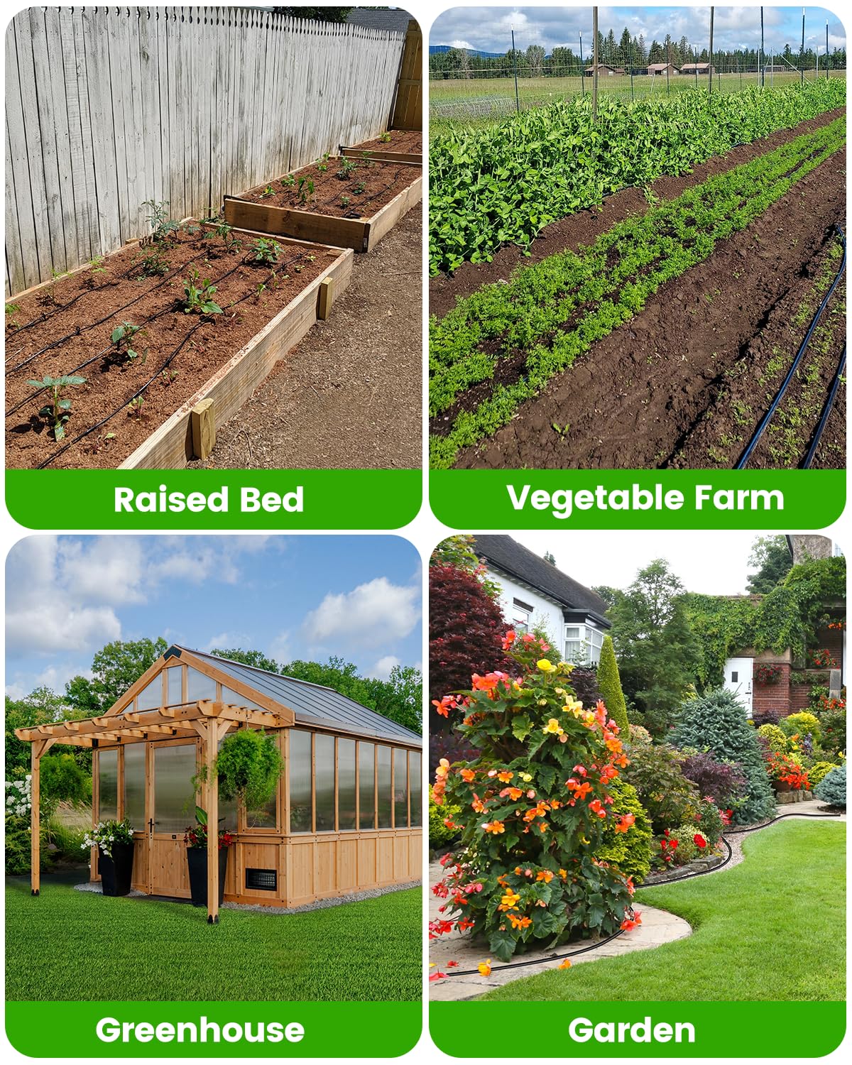 Landtouch 36-piece drip tee set supports versatile irrigation layouts.