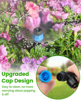 Landtouch 360-degree sprayer ensures efficient coverage for plants across beds.