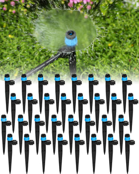 Landtouch 36-pack emitter sprinklers with adjustable spray and stake enable flexible irrigation layouts.