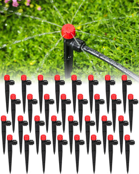 Landtouch 8-outlet emitter with adjustable spray for precise garden irrigation