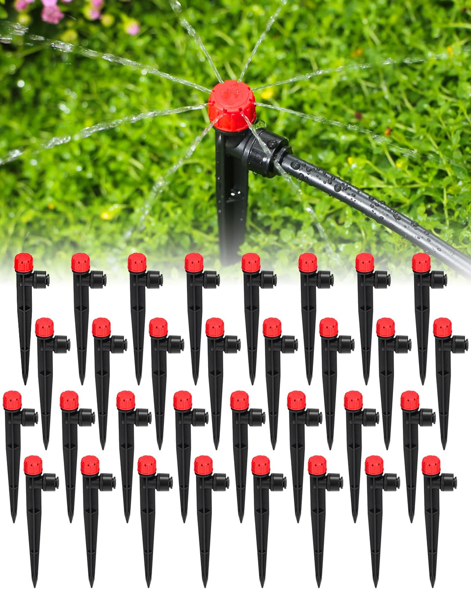 Landtouch 8-outlet emitter with adjustable spray for precise garden irrigation