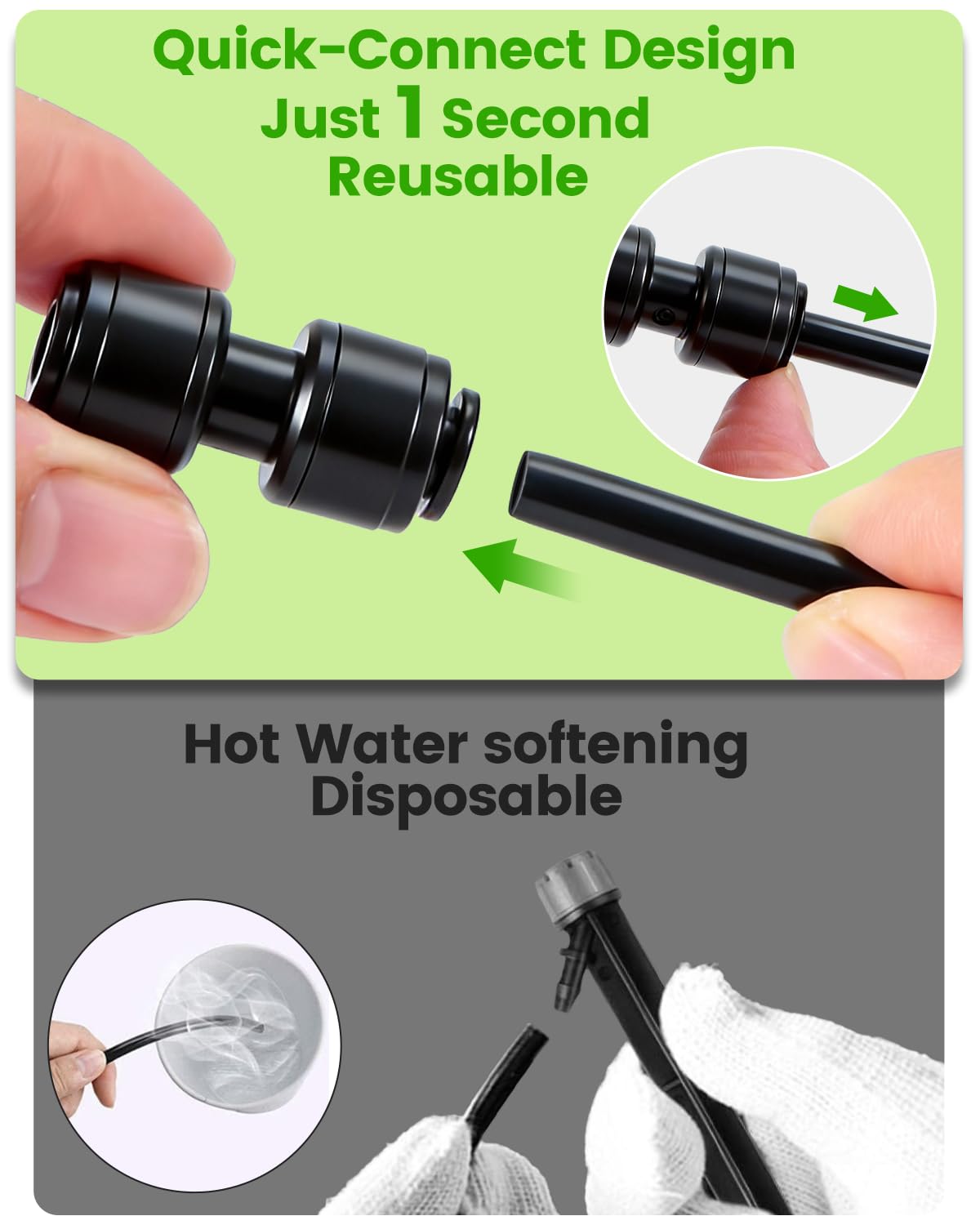 Landtouch fittings assembly demonstrates tool-free connection for flexible irrigation layouts