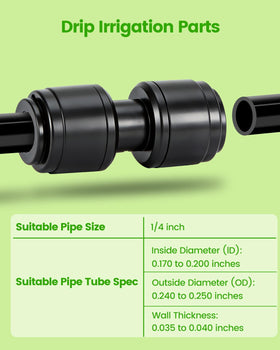 Landtouch garden and greenhouse irrigation setups with versatile compatibility