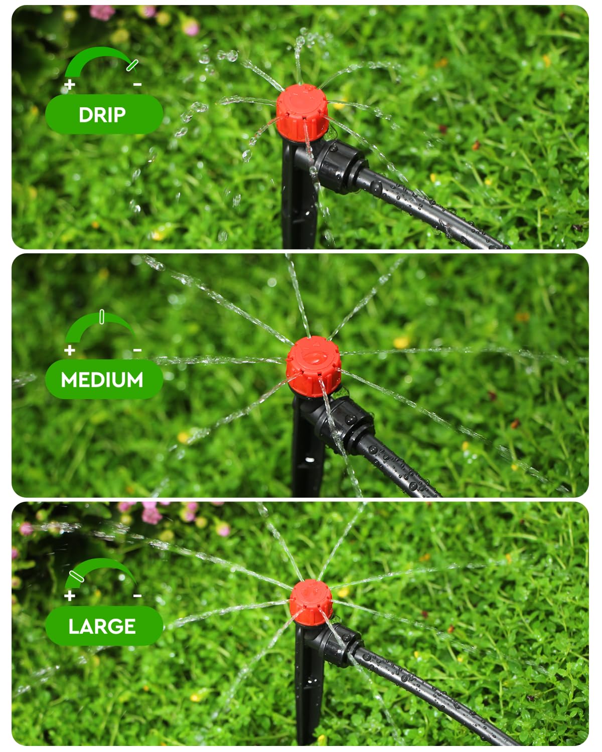 Landtouch compatible with 1/4 inch tubing for standard irrigation layouts