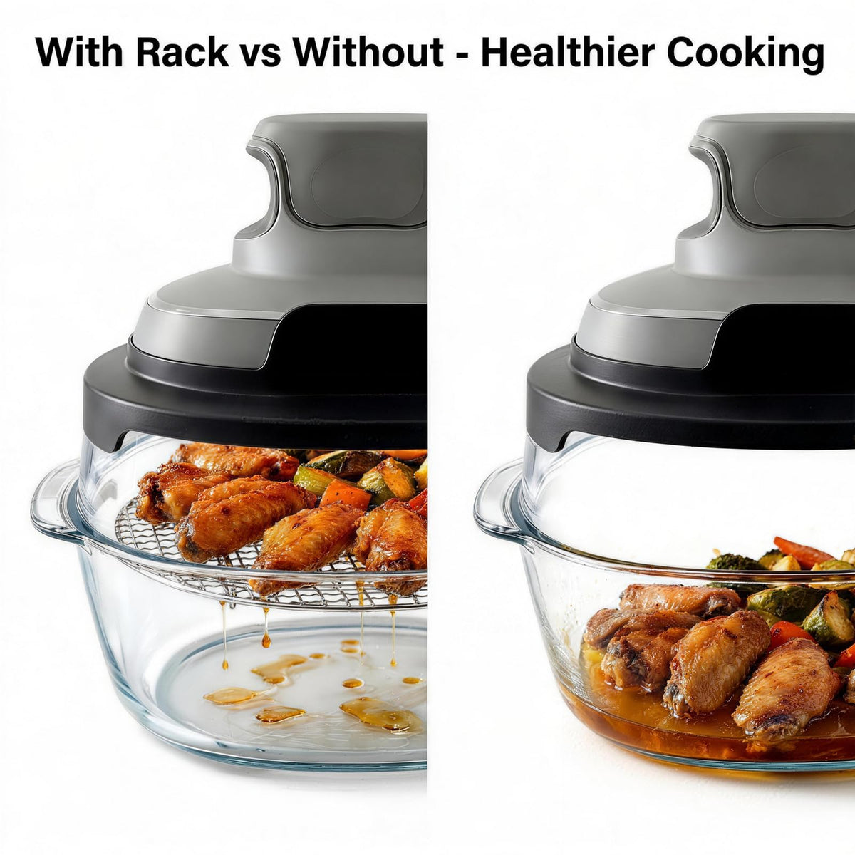 LANEJOY 304 stainless steel crisper rack is uncoated and odor-free for safe contact.