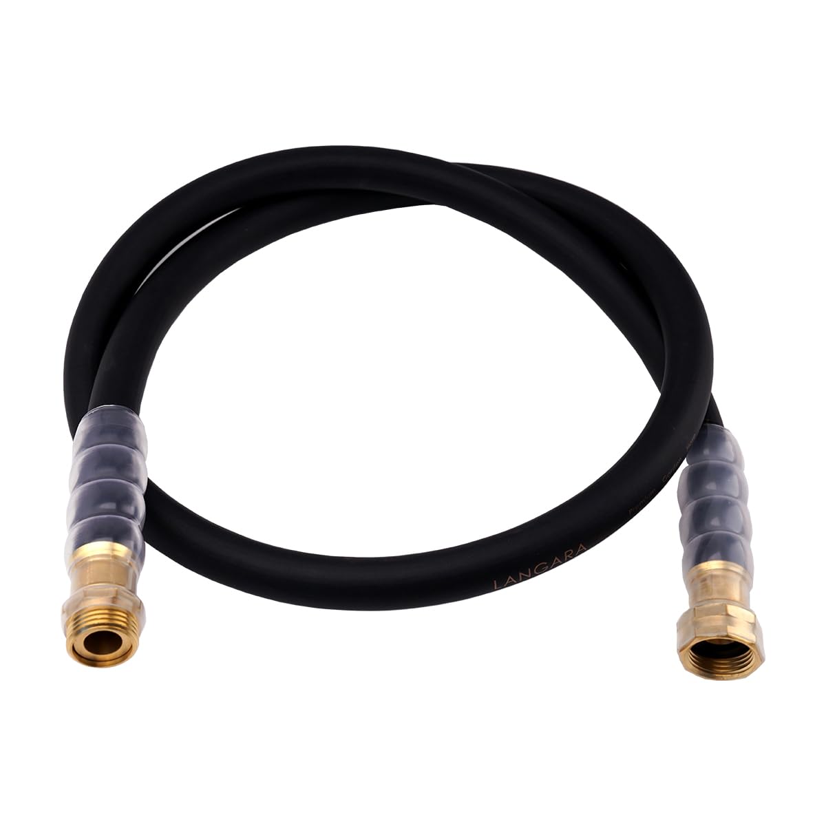 LANGARA heavy-duty hose with transparent swivel handle for easy connections