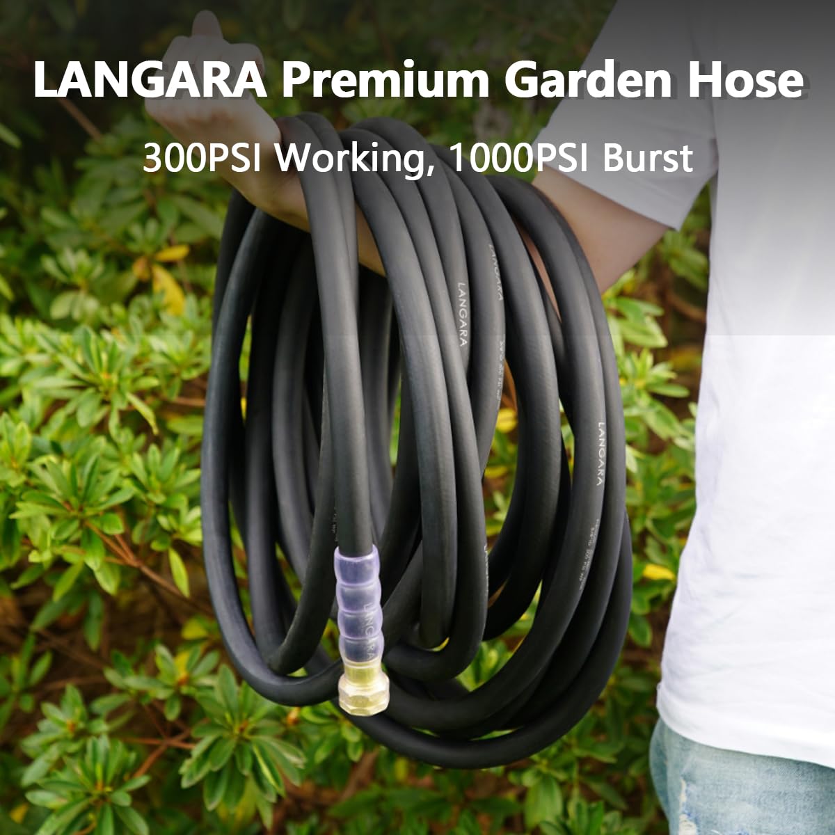 LANGARA kink-resistant design stays flexible and easy to coil after use.