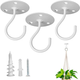 LangPu ceiling hook plant hanger securely suspends heavy planters indoors.