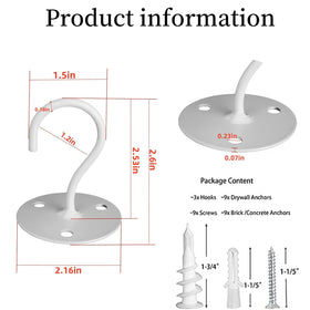 LangPu wall-mount hanger for planters combines clean design with strong support.