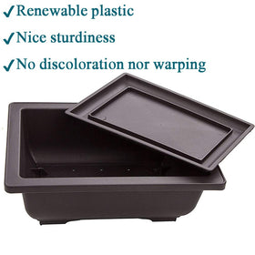 LANIAKEA brown bonsai pot drainage holes prevent overwatering and root issues.
