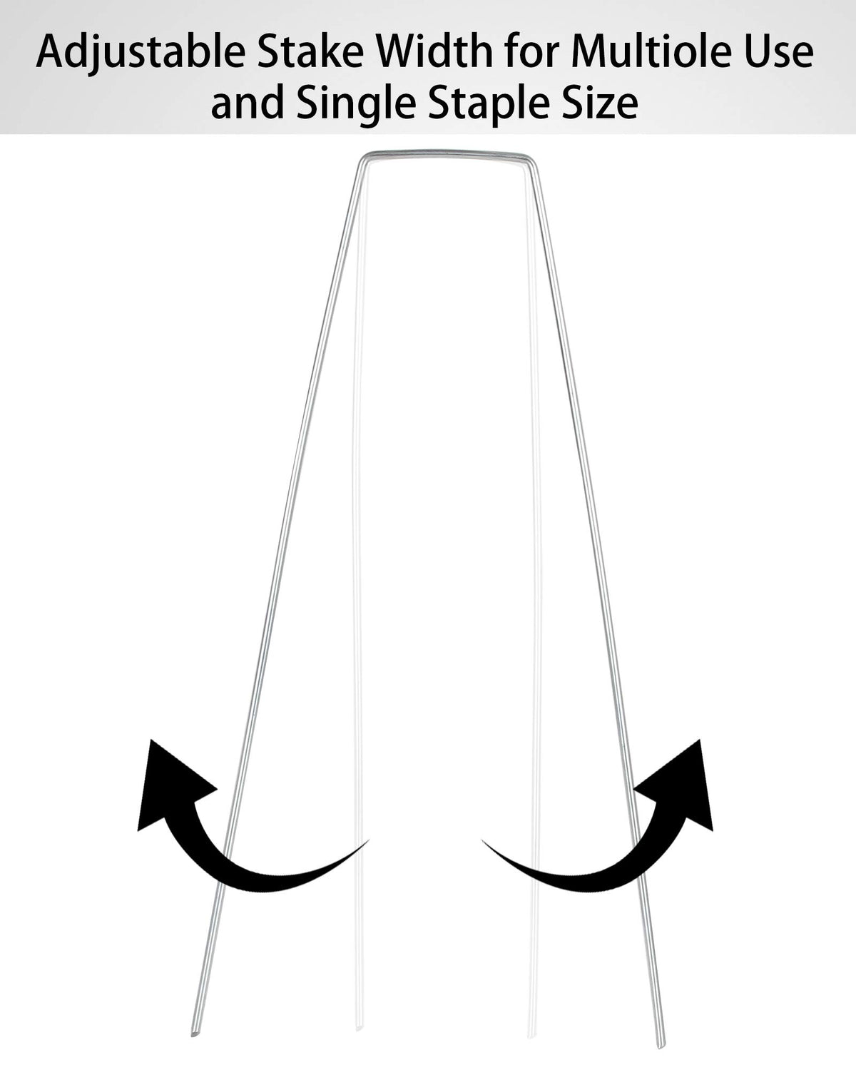 LANIAKEA U-shaped galvanized stakes secure turf edges and protect ground covers.