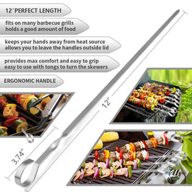 LANNEY handles stay cool, keeping hands safe during grilling near heat