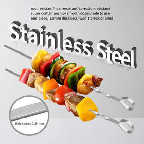 LANNEY skewers feature ergonomic handles for comfortable use