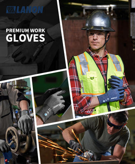 LANON Protection gardening gloves durable level-3 abrasion for tough tasks