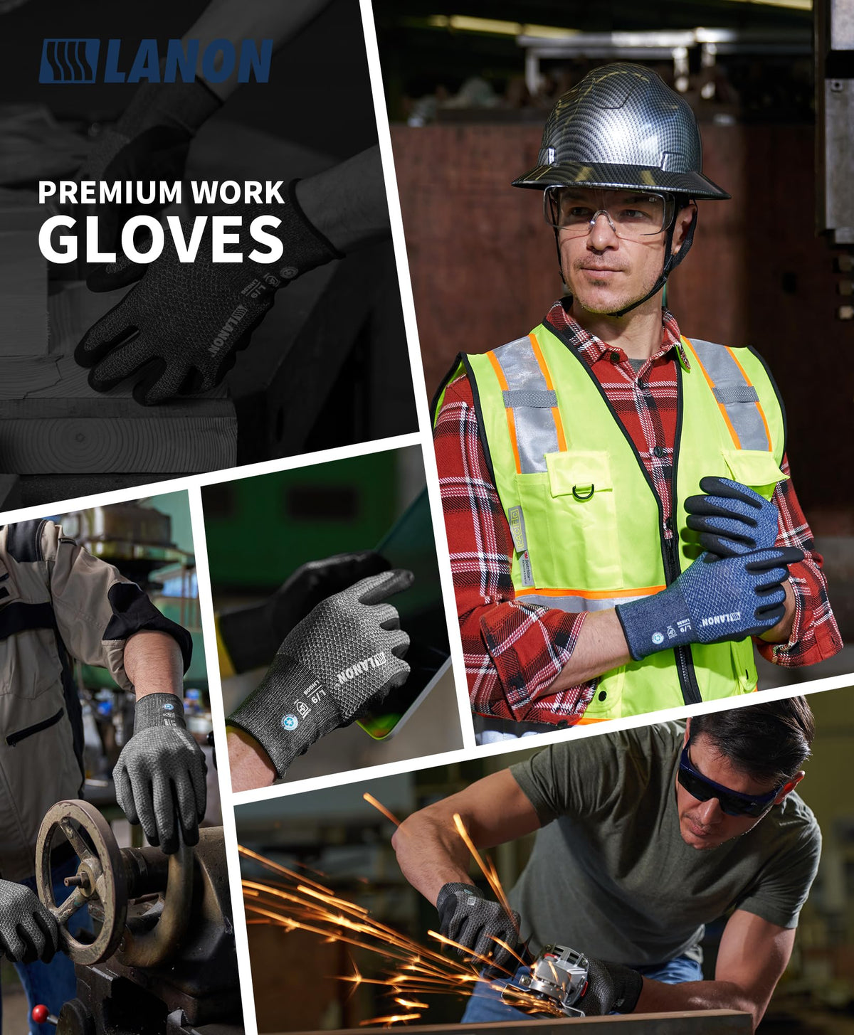 LANON Protection touchscreen-compatible gloves let you check devices without removing them.
