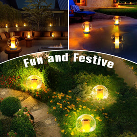 LanPool garden decor night lights enhance yard atmosphere with tranquil glow.