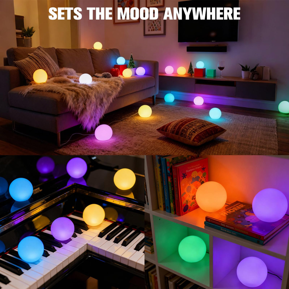 LanPool glow ball adds spa-like warmth in baths and hot tubs.