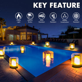 LanPool outdoor garden pool decoration light for festive outdoor spaces.