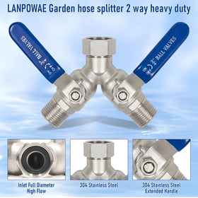 LANPOWAE hose splitter installs quickly by tightening screws.