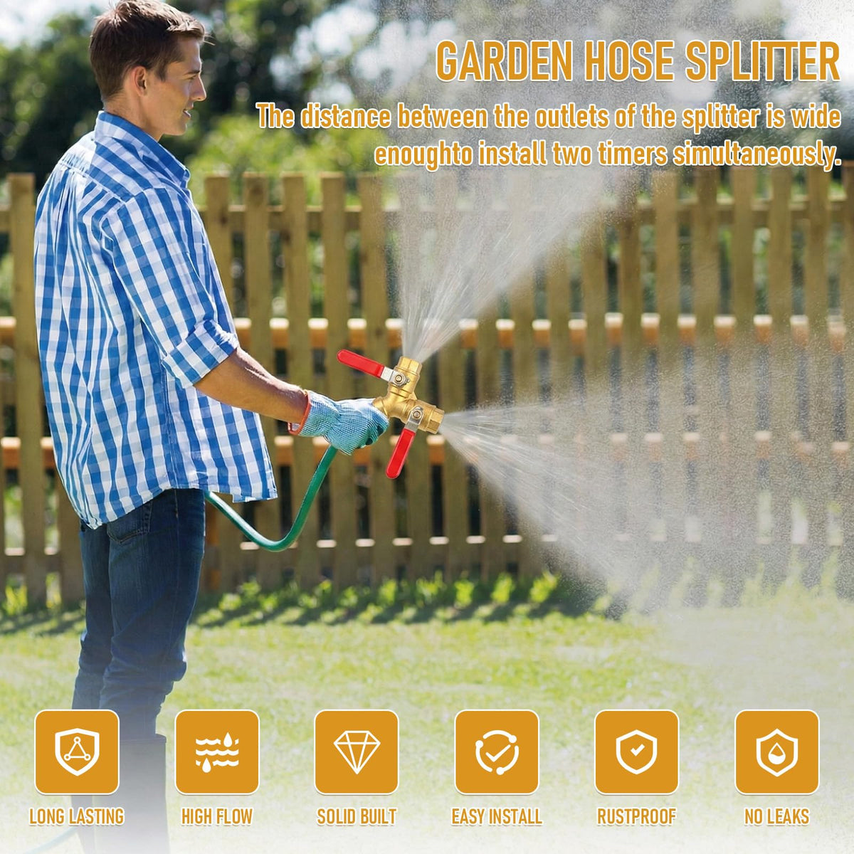 LANPOWAE two-way valve for reliable outdoor water routing.