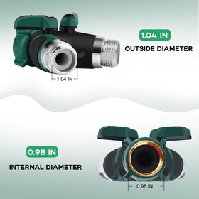 Rubberized grip on the splitter enables comfortable installation.