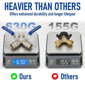 LANPOWAE stainless steel body provides durability under high pressure.