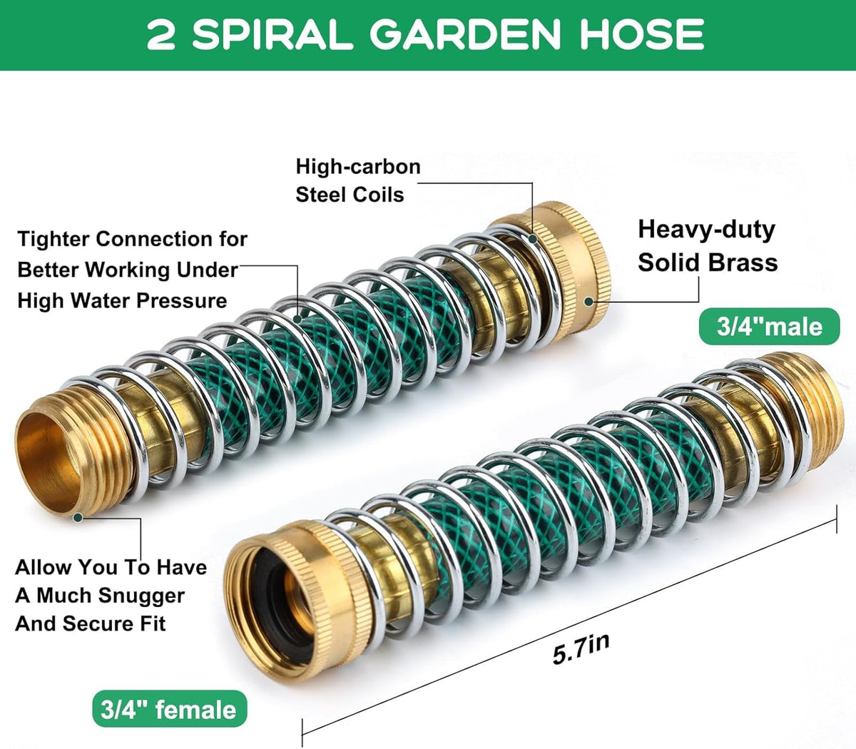 LANPOWAE 3/4 inch US thread compatibility ensures standard hose fit.
