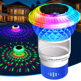 LanSuper marquee light on top enhances pool ambience for evenings.