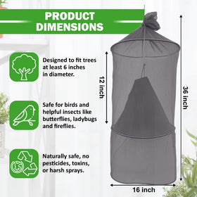 Lanternfly Motel installed on tree demonstrating safe, pesticide-free placement