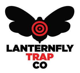 LanternFly Trap Co next to ruler showing dimensions for correct tree fit