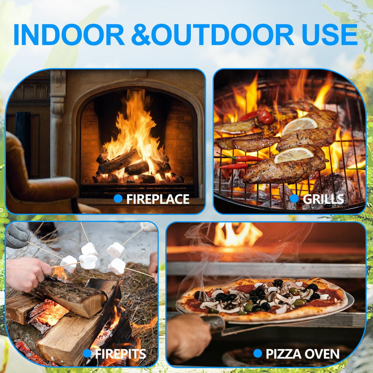 LantingMing outdoor camping kit image shows versatile ignition for campfires.