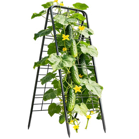Laodier cucumber trellis 50x17 supports climbing vines in raised beds