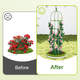 Laodier easy-assembly trellis with no tools required for quick setup.