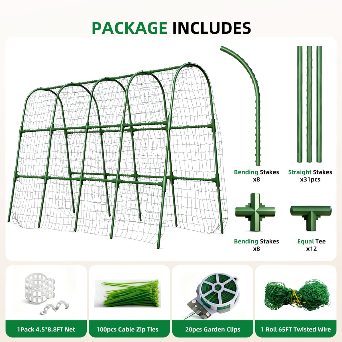 Laodier durable metal arch offers reliable garden structure.