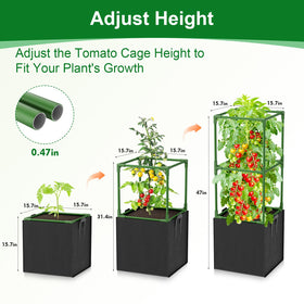 Laodier planting bag 17-gallon helps soil stability and root management