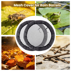Laoha debris-blocking mesh close-up demonstrates leaves staying out of water collection.