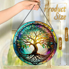 LAOWEIKI suction-hook display enables easy window hanging on smooth surfaces.