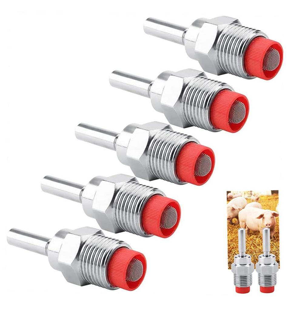 LAPXSNZD Pig Nipple Drinker cap red keeps water clean for sows and piglets