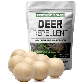 LAQDECDV Deer Repellent Outdoor 8 Pack; keeps deer from browsing garden beds