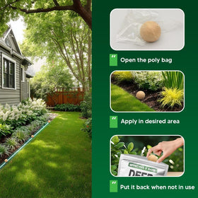 LAQDECDV Rabbit Repellent Garden 8 Pack; deters rabbits from flower beds