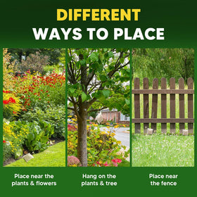 LAQDECDV long-lasting protection bags deter wildlife in gardens.