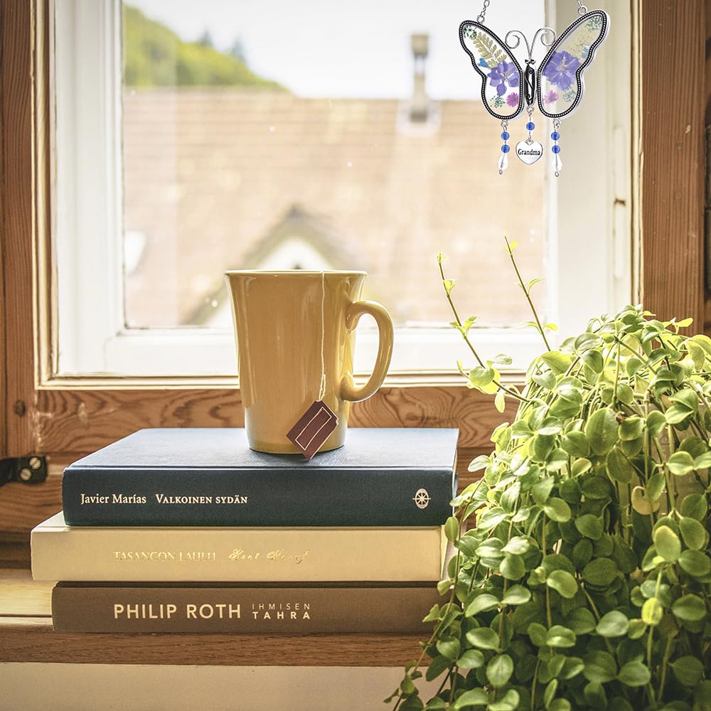 Laraine window display enhances a cozy living space.